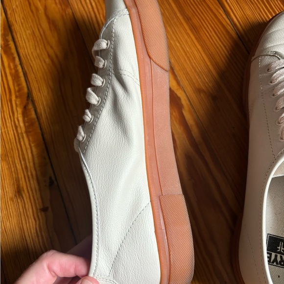 Frye Women's Gia Sneakers - leather, ivory, size 10 - Picture 8 of 11